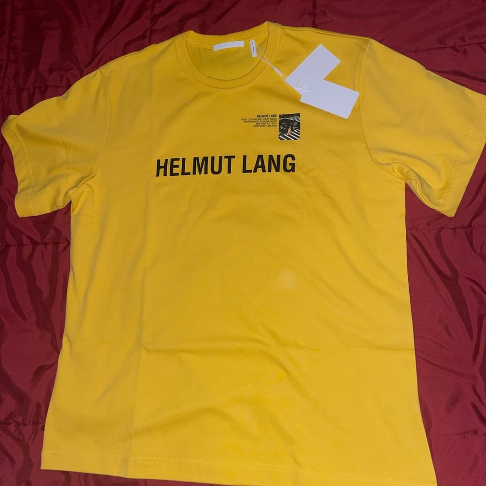 Helmut Lang postcard t shirt